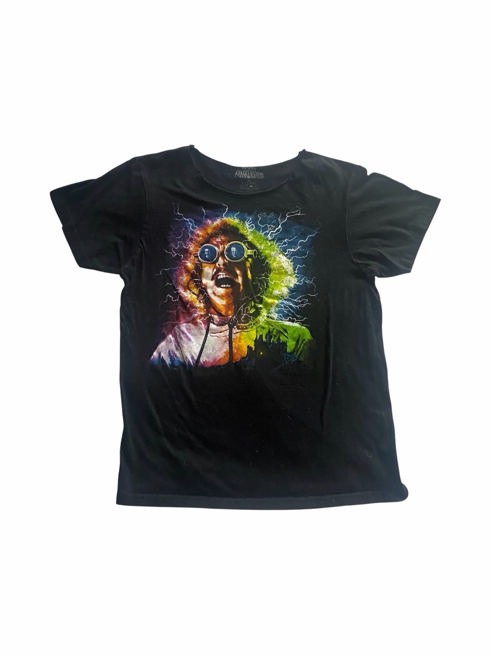 ROCK REBEL-YOUNG FRANKENSTEIN-BLACK T SHIRT